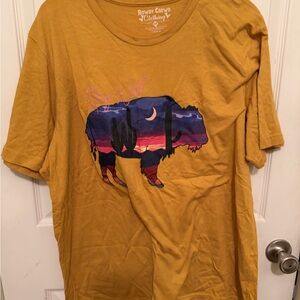 Rowdy Crowd Clothing Mustard Short Sleeve Tee